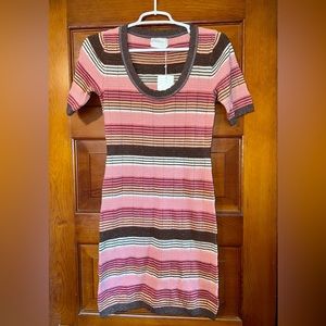 Auguste Mackenzie Crochet Mini Dress Stripe